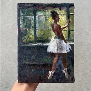 Oil painting-ballerina
